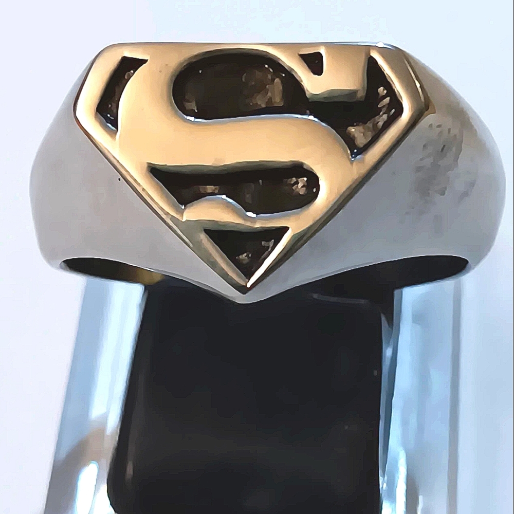 Ring Mens Superman Stainless Steel  Size  11